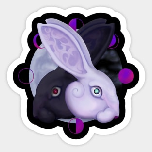 Moon rabbit Sticker